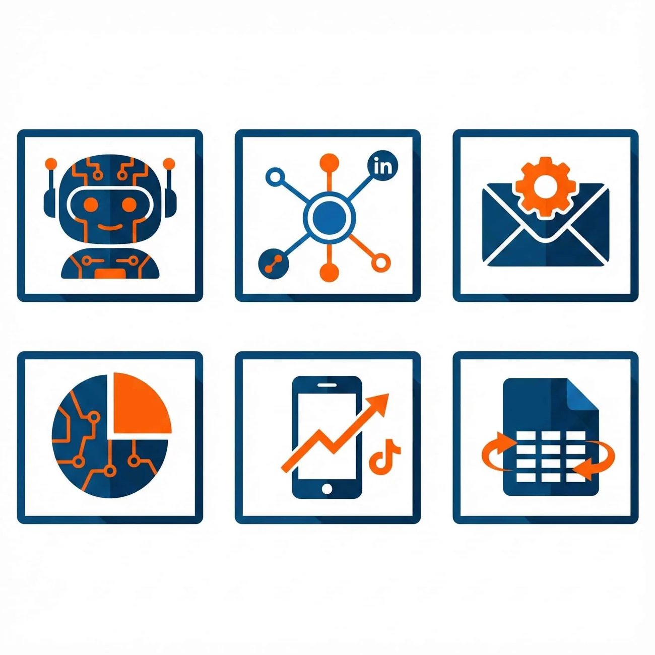 Set of icons, design by Nano Banana Pro