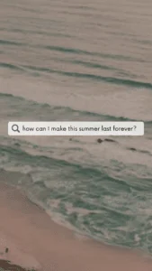 FAQ template with a question displayed over an ocean background.