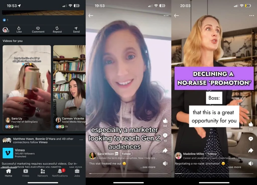 LinkedIn Vertical Video