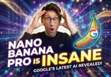 20 Nano Banana Pro Prompts to Supercharge Your Digital Marketing YouTube thumbnail for a video titled 'Nano Banana Pro is Insane' featuring the presenter looking very surprised.