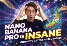 20 Nano Banana Pro Prompts to Supercharge Your Digital Marketing YouTube thumbnail for a video titled 'Nano Banana Pro is Insane' featuring the presenter looking very surprised.